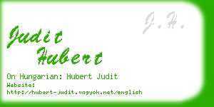 judit hubert business card